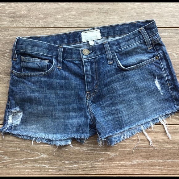 Current/Elliott Pants - Current Elliott distressed cutoff shorts